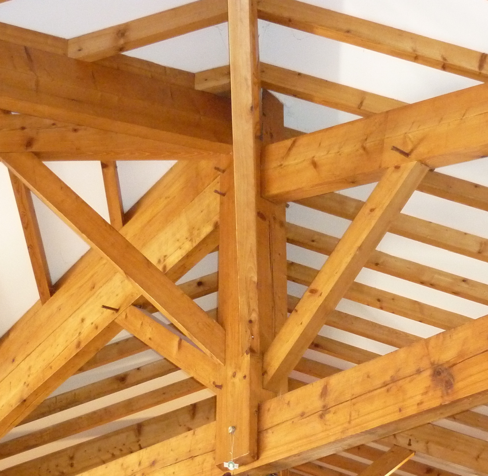 Estructura de madera tratada